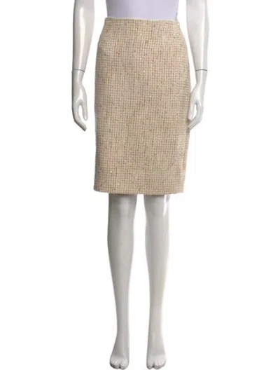 Pre-owned Escada Wool Knee-length Skirt In Brown