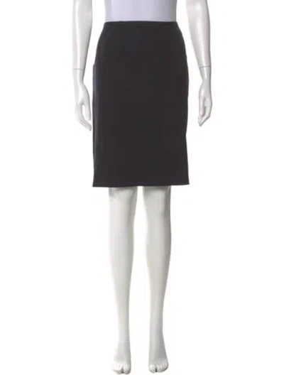 Pre-owned Escada Wool Knee-length Skirt In Gray