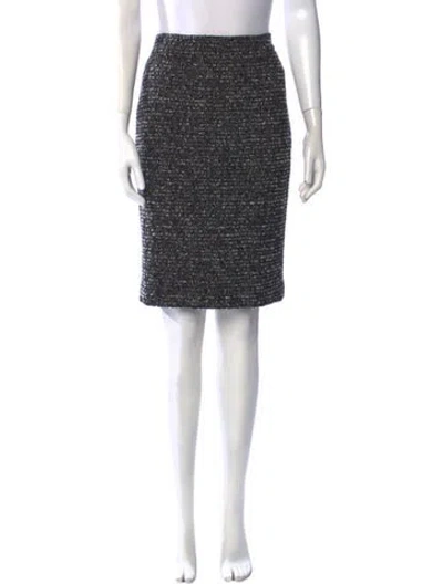 Pre-owned Escada Wool Knee-length Skirt In Gray