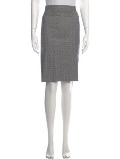 Pre-owned Escada Wool Knee-length Skirt In Gray