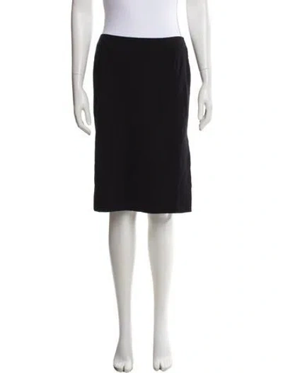 Pre-owned Escada Wool Knee-length Skirt In Gray