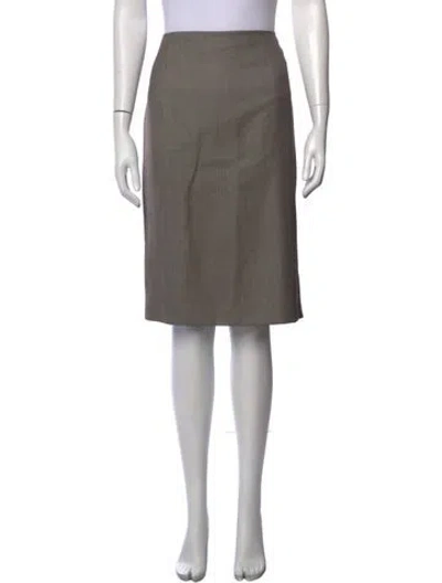 Pre-owned Escada Wool Knee-length Skirt In Multicolor