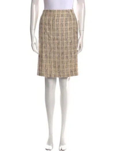 Pre-owned Escada Wool Knee-length Skirt In Neutral