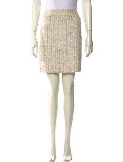 Pre-owned Escada Wool Knee-length Skirt In Neutral