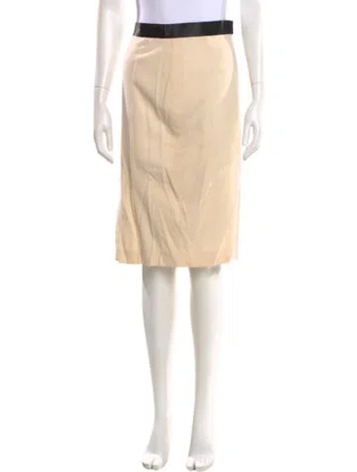 Pre-owned Escada Wool Knee-length Skirt In Neutral