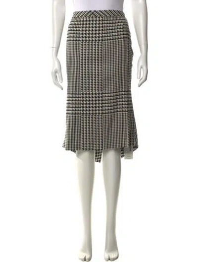 Pre-owned Escada Wool Knee-length Skirt In Neutral