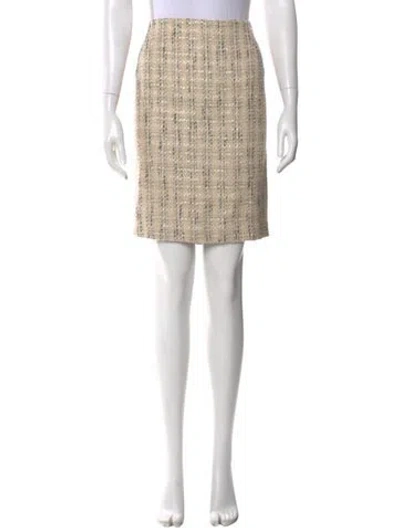 Pre-owned Escada Wool Knee-length Skirt In Neutral
