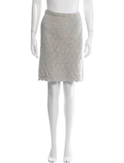 Pre-owned Escada Wool Knee-length Skirt In Neutrals