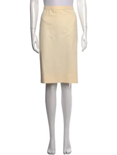 Pre-owned Escada Wool Knee-length Skirt In Neutrals