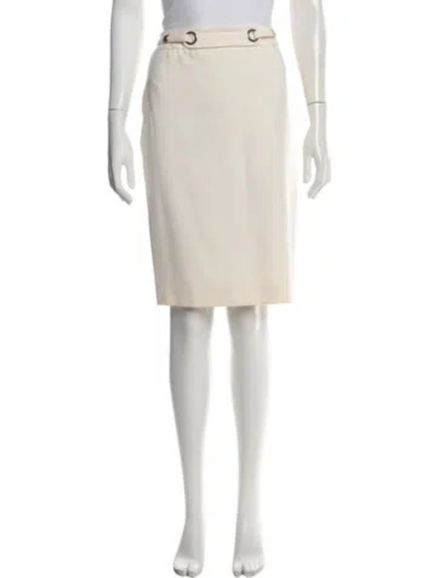 Pre-owned Escada Wool Knee-length Skirt In Neutrals