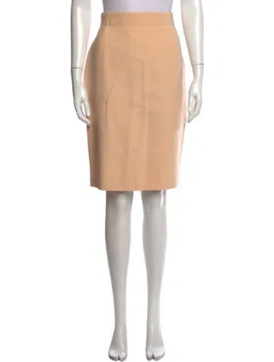 Pre-owned Escada Wool Knee-length Skirt In Neutrals
