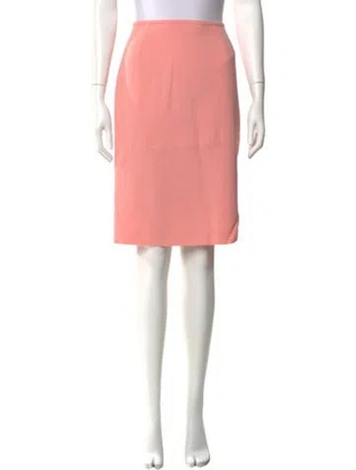 Pre-owned Escada Wool Knee-length Skirt In Pink