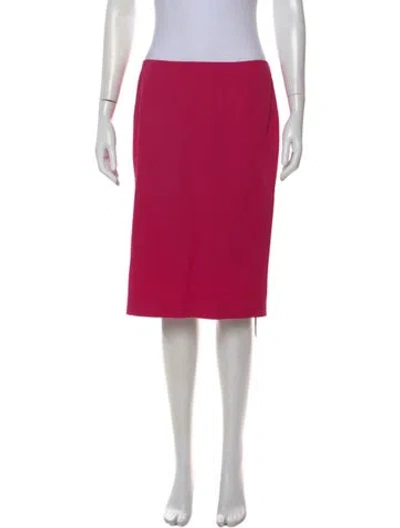 Pre-owned Escada Wool Knee-length Skirt In Pink