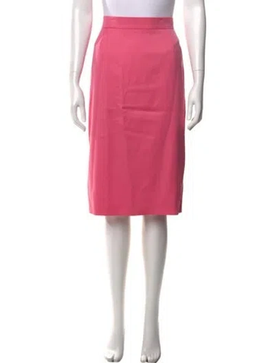 Pre-owned Escada Wool Knee-length Skirt In Pink
