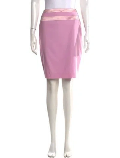 Pre-owned Escada Wool Knee-length Skirt In Pink