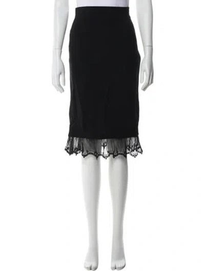 Pre-owned Escada Wool Knee-length Skirt In White