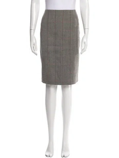 Pre-owned Escada Wool Knee-length Skirt In White
