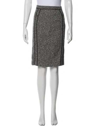 Pre-owned Escada Wool Knee-length Skirt In White