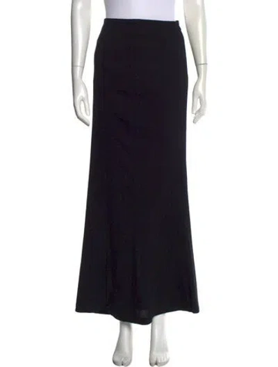Pre-owned Escada Wool Long Skirt In Black