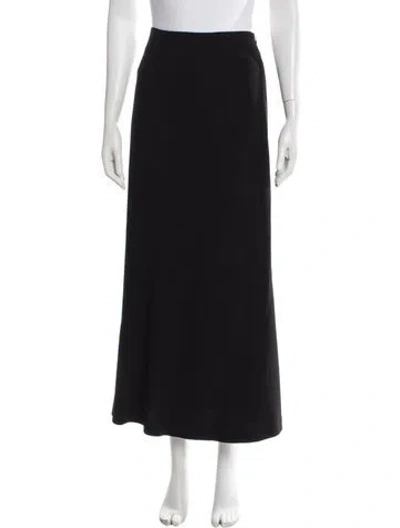 Pre-owned Escada Wool Long Skirt In Black