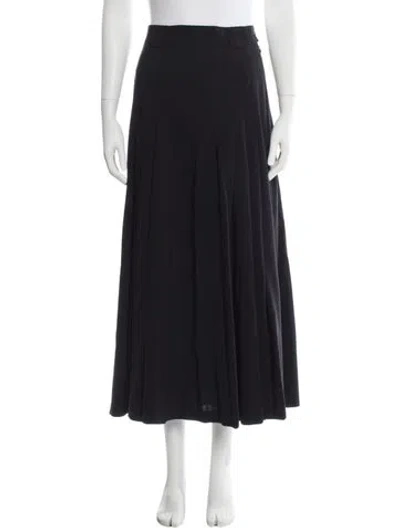Pre-owned Escada Wool Long Skirt In Blue