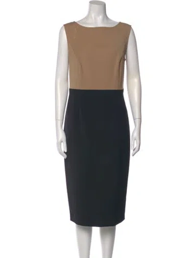 Pre-owned Escada Wool Midi Length Dress