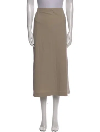 Pre-owned Escada Wool Midi Length Skirt In Neutral