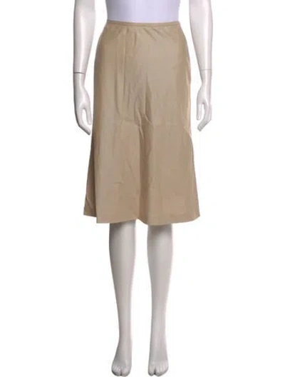 Pre-owned Escada Wool Midi Length Skirt In Neutrals