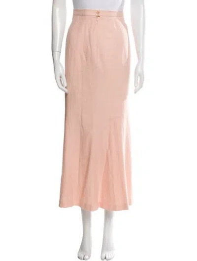 Pre-owned Escada Wool Midi Length Skirt In Pink
