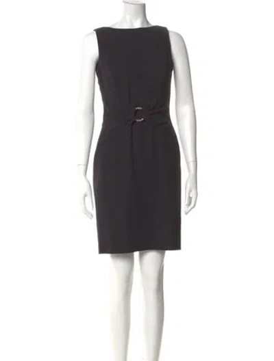 Pre-owned Escada Wool Mini Dress In Gray