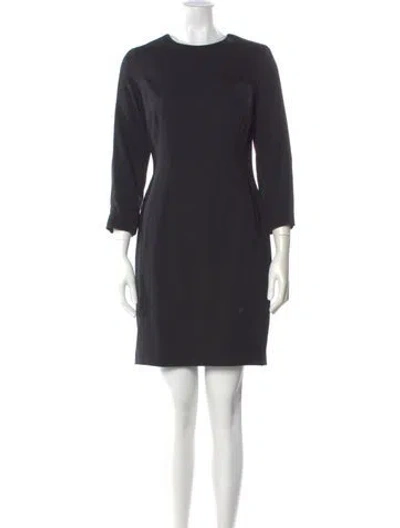 Pre-owned Escada Wool Mini Dress In Gray