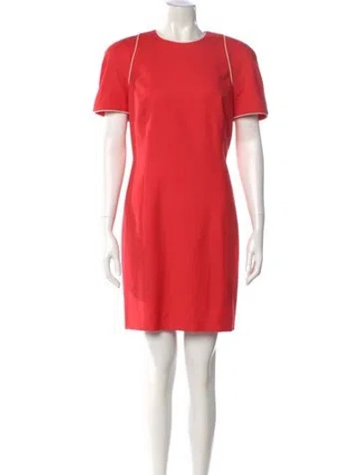 Pre-owned Escada Wool Mini Dress In Pink