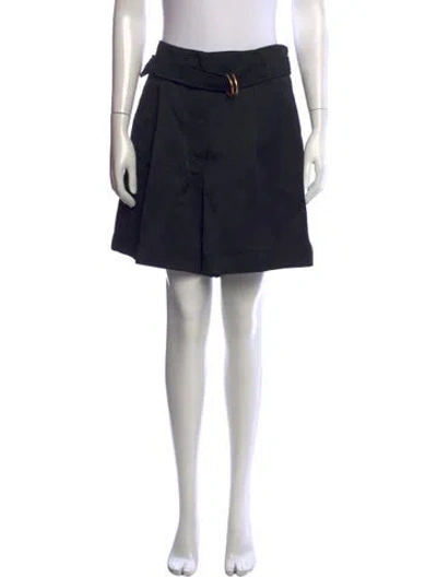 Pre-owned Escada Wool Mini Shorts In Blue