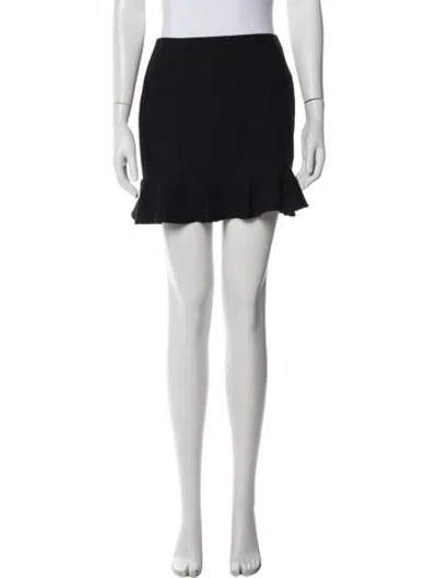 Pre-owned Escada Wool Mini Skirt In Black