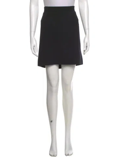 Pre-owned Escada Wool Mini Skirt In Black