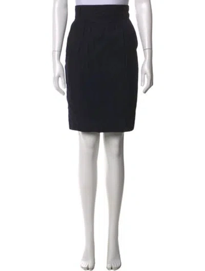Pre-owned Escada Wool Mini Skirt In Black