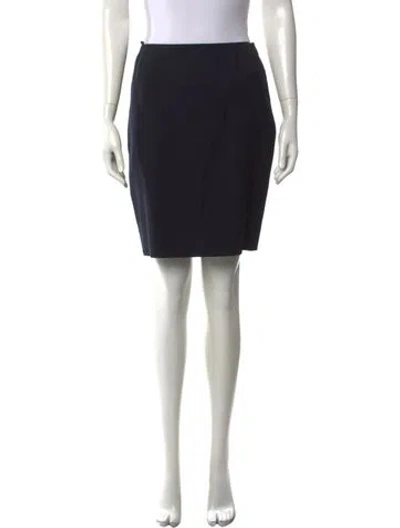Pre-owned Escada Wool Mini Skirt In Black