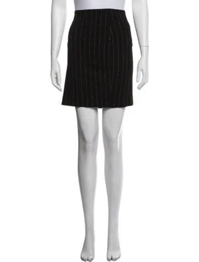 Pre-owned Escada Wool Mini Skirt In Black