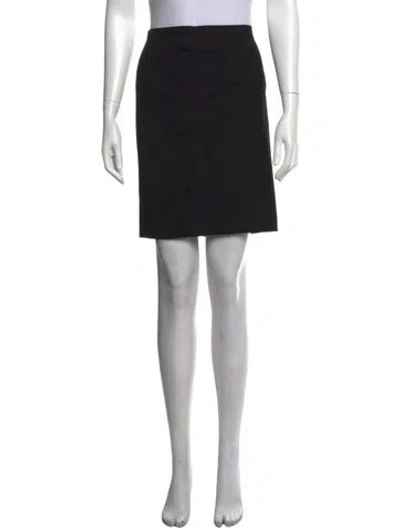 Pre-owned Escada Wool Mini Skirt In Black