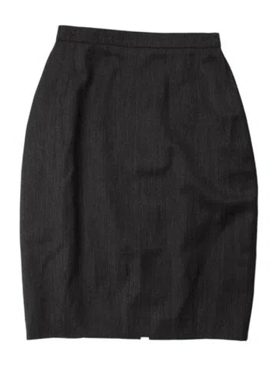 Pre-owned Escada Wool Mini Skirt In Gray