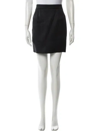 Pre-owned Escada Wool Mini Skirt In Green