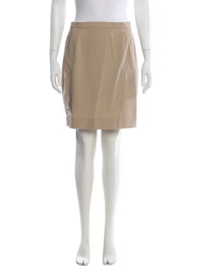 Pre-owned Escada Wool Mini Skirt In Neutral