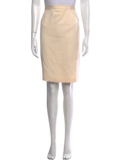 Pre-owned Escada Wool Mini Skirt In Neutral