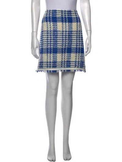 Pre-owned Escada Wool Mini Skirt In Neutrals