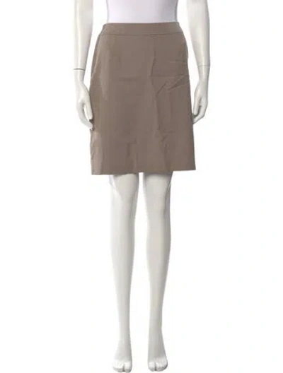 Pre-owned Escada Wool Mini Skirt In Neutrals