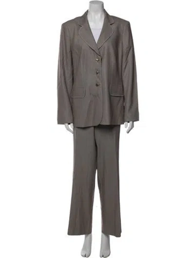 Pre-owned Escada Wool Pant Set In Neutral