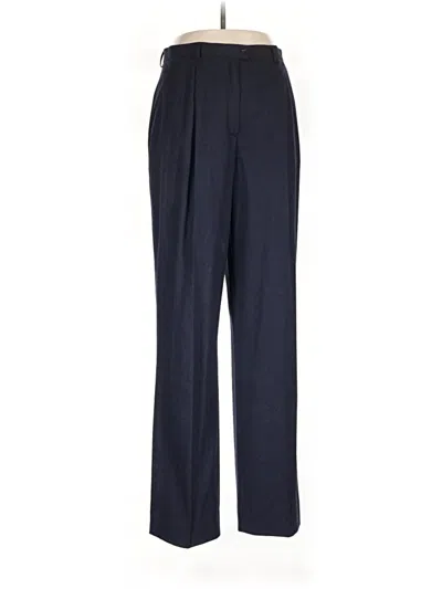 Pre-owned Escada Wool Pants In Blue