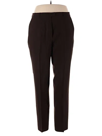 Pre-owned Escada Wool Pants In Brown