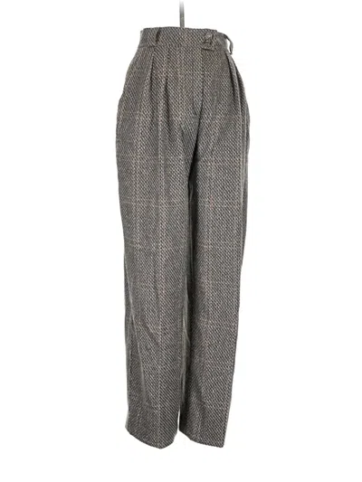 Pre-owned Escada Wool Pants In Gray