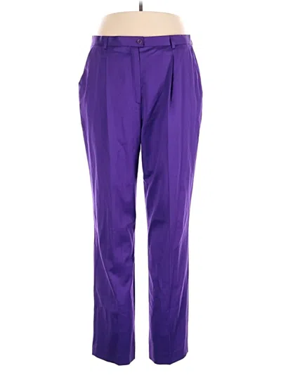 Pre-owned Escada Wool Pants In Purple